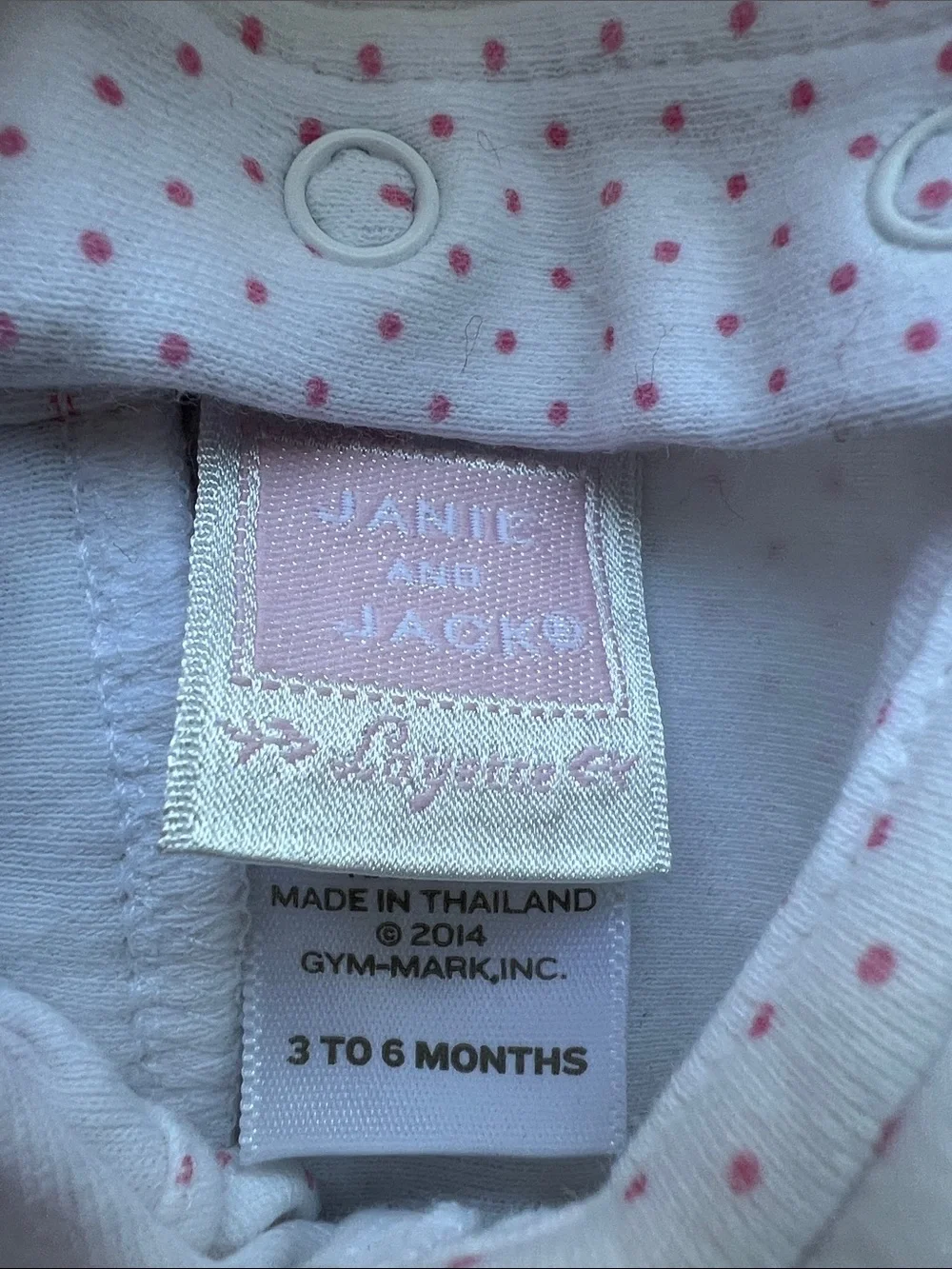 Janie and Jack White Baby Sailor Romper with Pink Trim